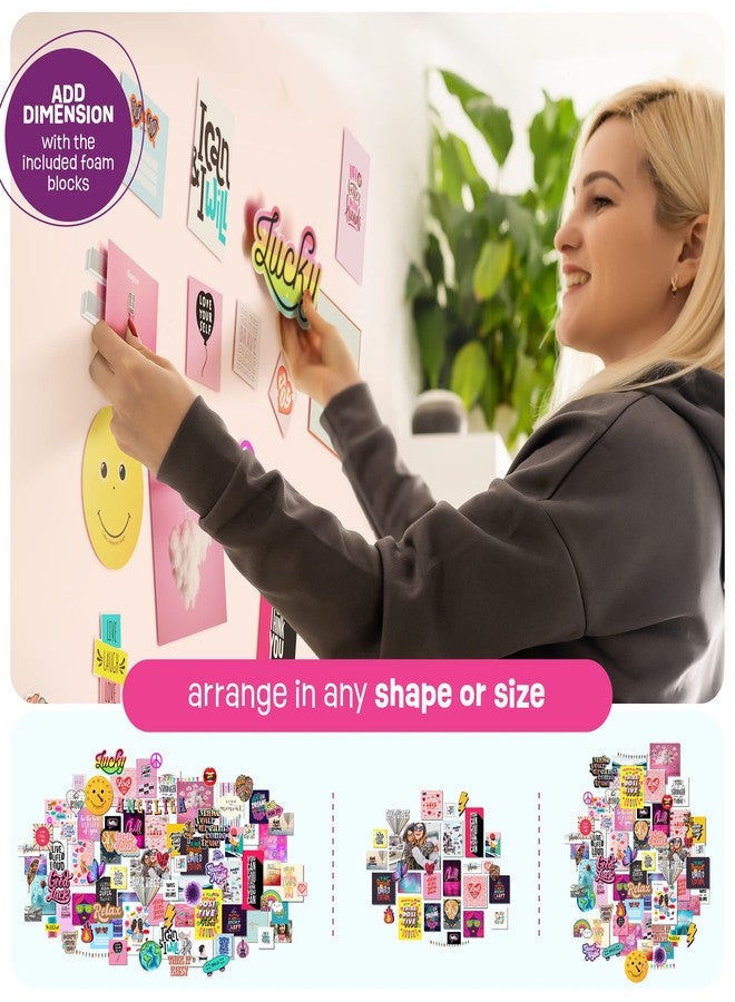 Pretty Me Wall Collage Kit for Teen & Tween Girls - Arts Craft Gift Ideas for Age 11, 12,13, 14, 15, 16 Year Old Girl - Birthday Gifts and Stuff for Teenage Bedroom Decor - Teens Creative Crafts Kits - Image 4